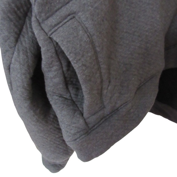 Lunya Restore Double Faced Pullover Medium Dark Gray Hoodie Boxy Pima Cotton - Picture 8 of 11